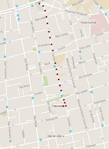 Lib. Bernardo O'Higgins (Alameda) -  Carmen